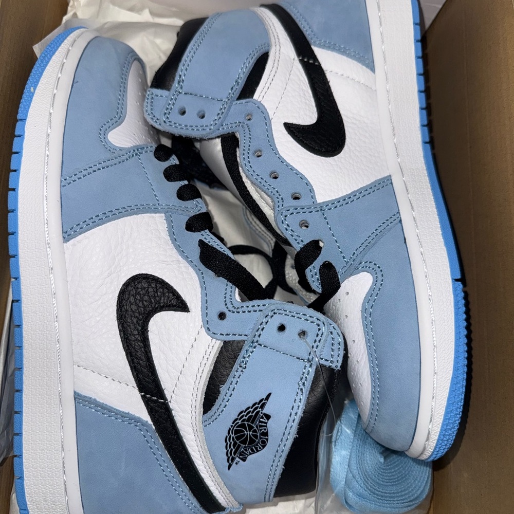 Jordan Retro High OG in Sky Blue, White, and Black
